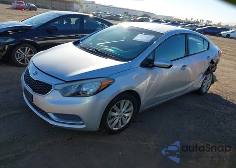 2016 Kia Forte Lx z USA, uszkodzony, nr VIN KNAFX4A69G5595781